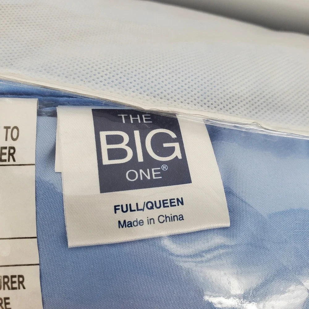 The Big One Reversible Down Alternative Comforter Full Queen Blue Ombre Pink New